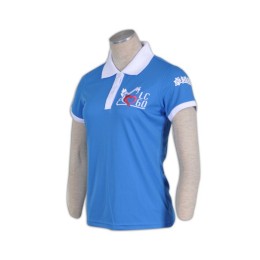 P447 訂製女裝短袖衫  設計活動polo-shirt  撞色胸筒 訂做班衫專門店HK    海藍色 P447 訂製女裝短袖衫  設計活動polo-shirt  撞色胸筒 訂做班衫專門店HK    海藍色